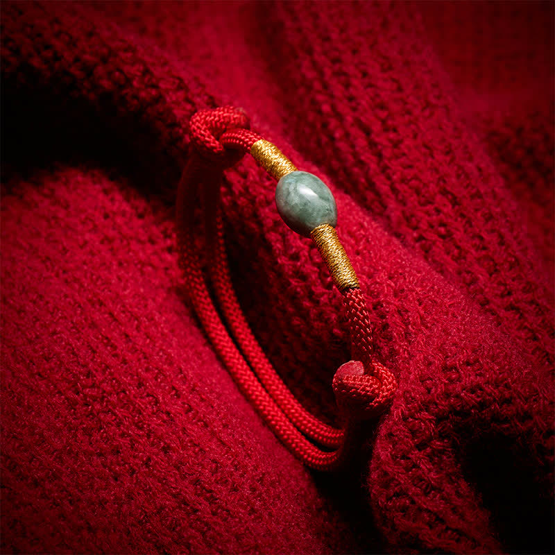 Nimara Ritual Jade Bead Red String Protection Bracelet