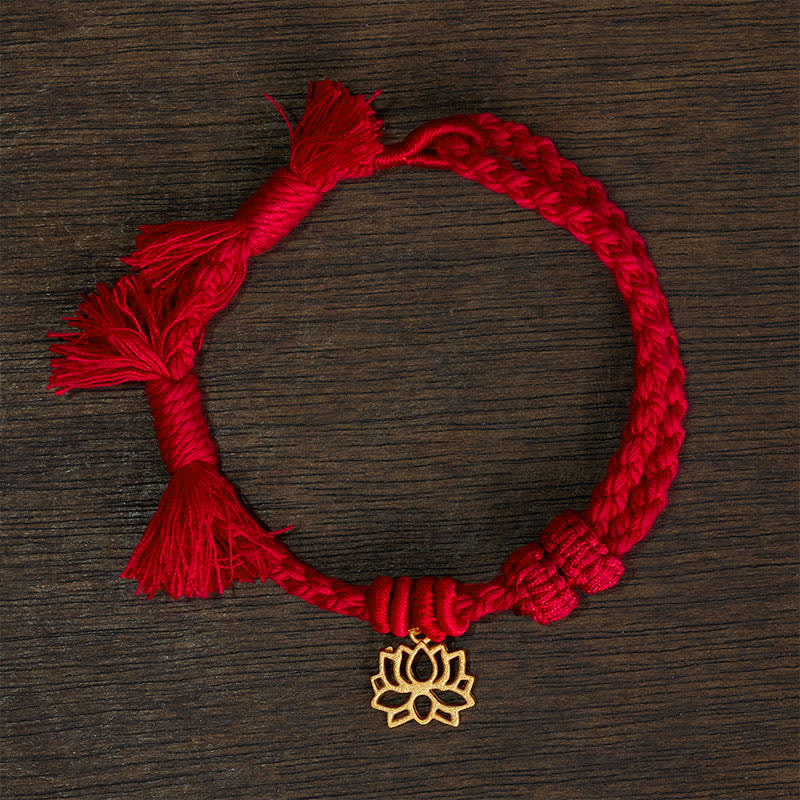 Nimara Ritual Copper Lotus Red String New beginning Bracelet