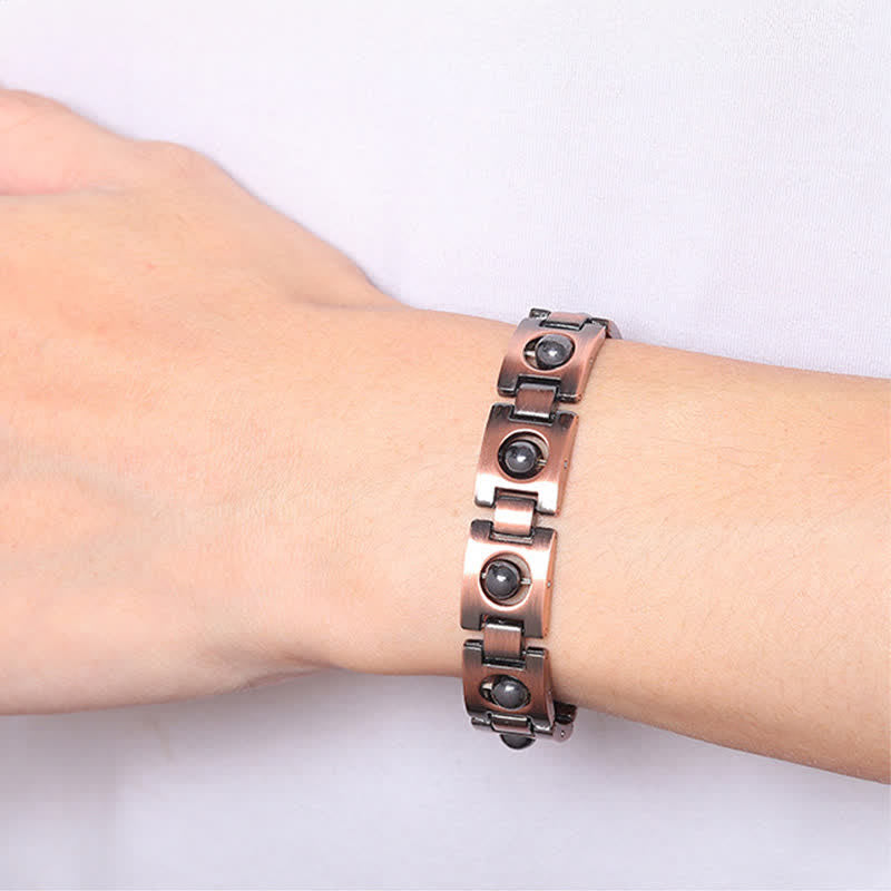 Nimara Ritual Copper Plated Magnetic Grounding Vintage Bracelet