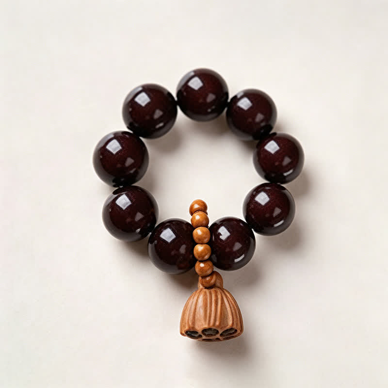 Nimara Ritual White Bodhi Seed Lotus Pod Grounding Hand-Polished Tactile Meditation Beads Decorations