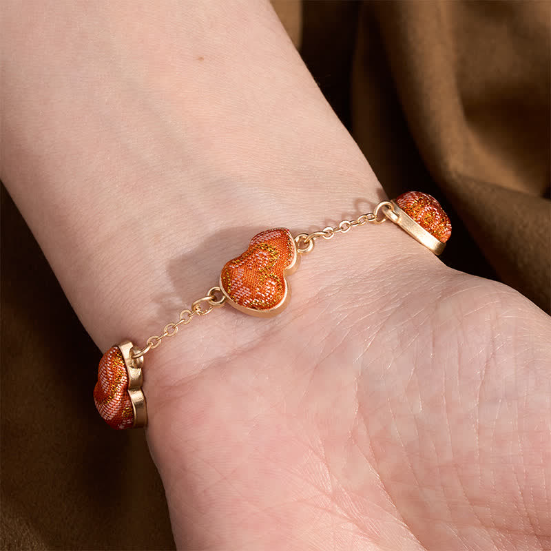 Nimara Ritual Song Brocade Gourd Water Ripples Good Fortune Chinese Vintage Bracelet