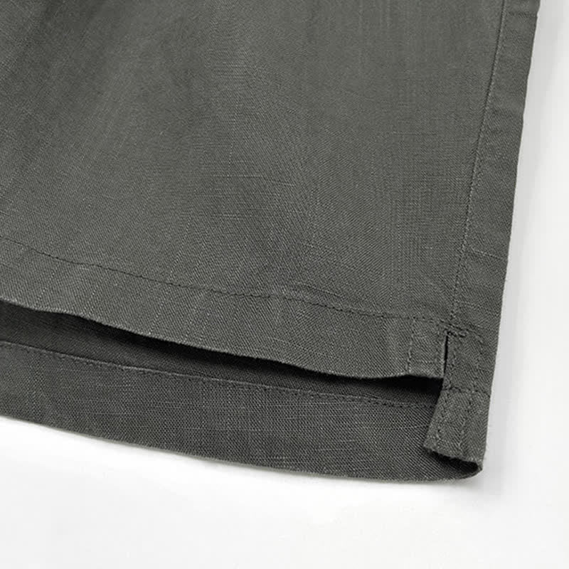Nimara Ritual Summer Casual Minimalist Drawstring Solid Men's Shorts With Pockets
