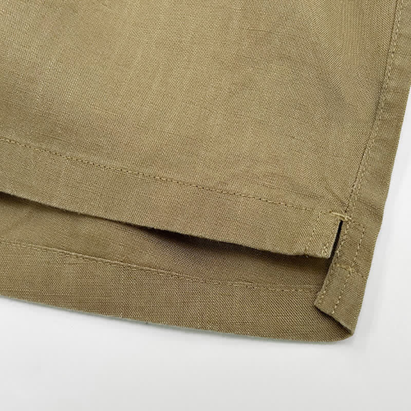 Nimara Ritual Summer Casual Minimalist Drawstring Solid Men's Shorts With Pockets