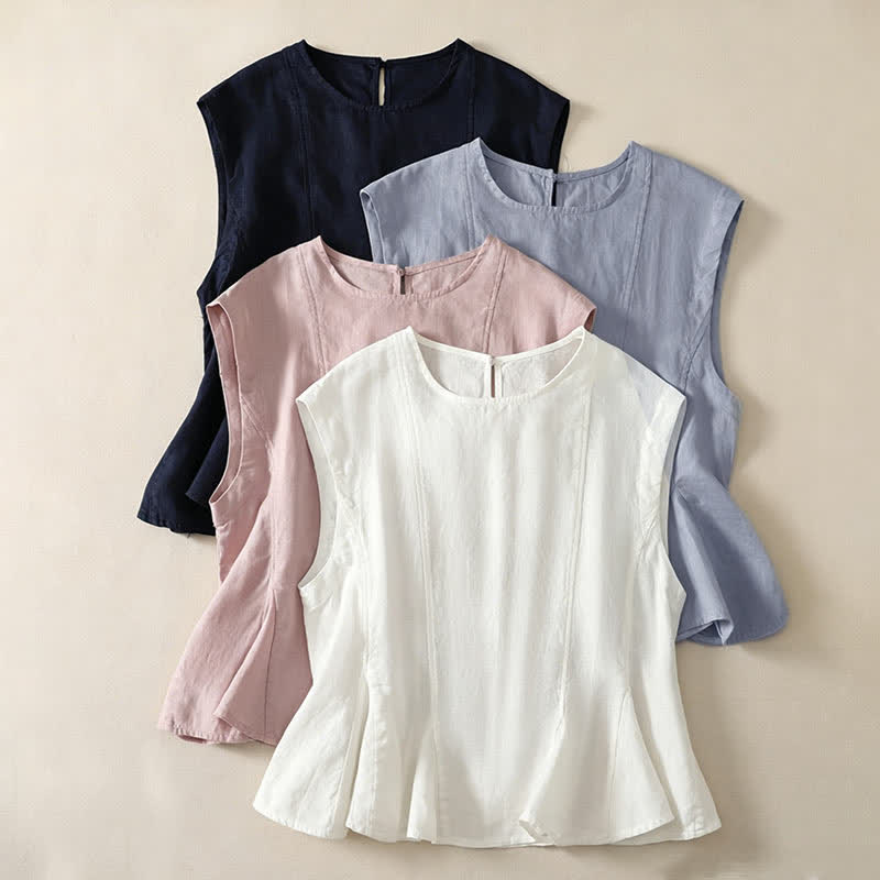 Nimara Ritual Summer Casual Elegant Solid Tank Top Women's Sleeveless T-Shirts