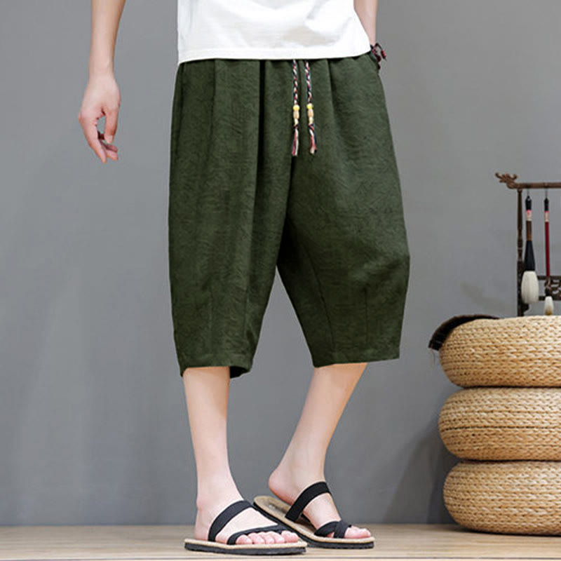 Nimara Ritual Summer Casual Boho Drawstring Abstract Men's Shorts With Pocket