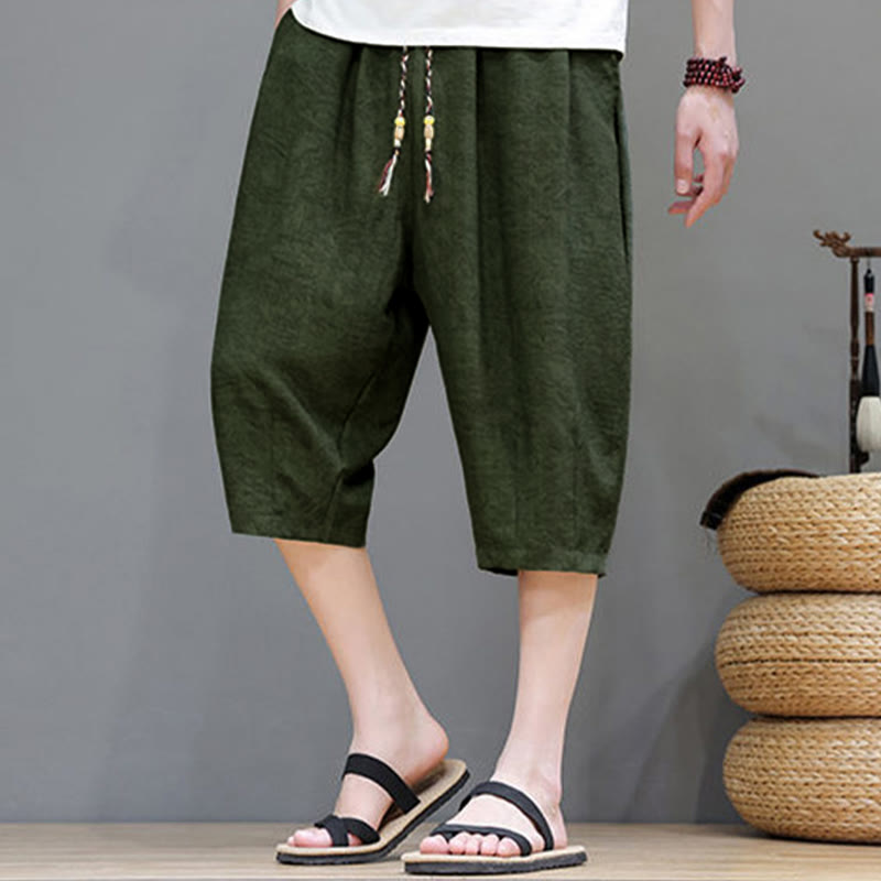 Nimara Ritual Summer Casual Boho Drawstring Abstract Men's Shorts With Pocket