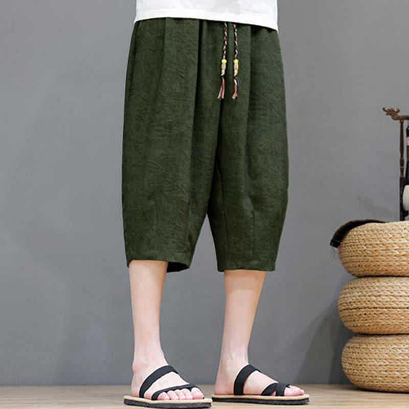 Nimara Ritual Summer Casual Boho Drawstring Abstract Men's Shorts With Pocket