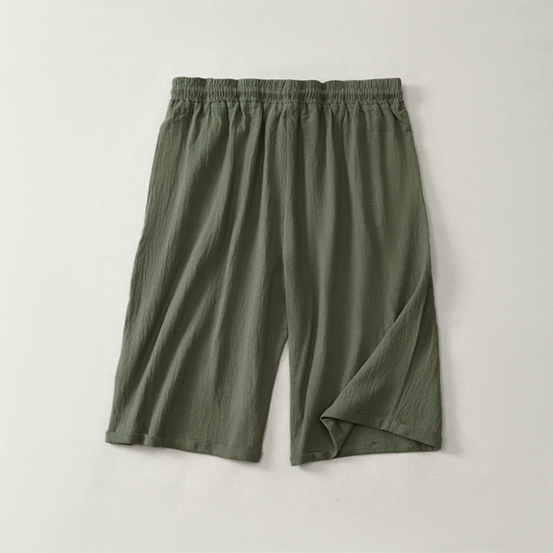 Nimara Ritual Summer Casual Drawstring Solid Bermuda Shorts Women's Straight Leg Pants With Pockets