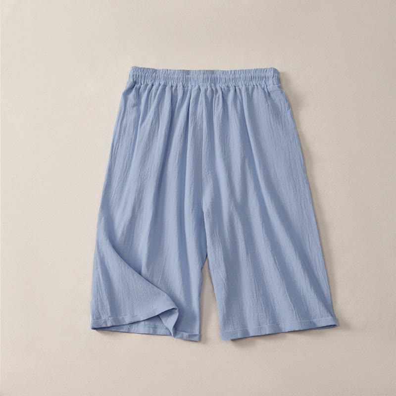Nimara Ritual Summer Casual Drawstring Solid Bermuda Shorts Women's Straight Leg Pants With Pockets