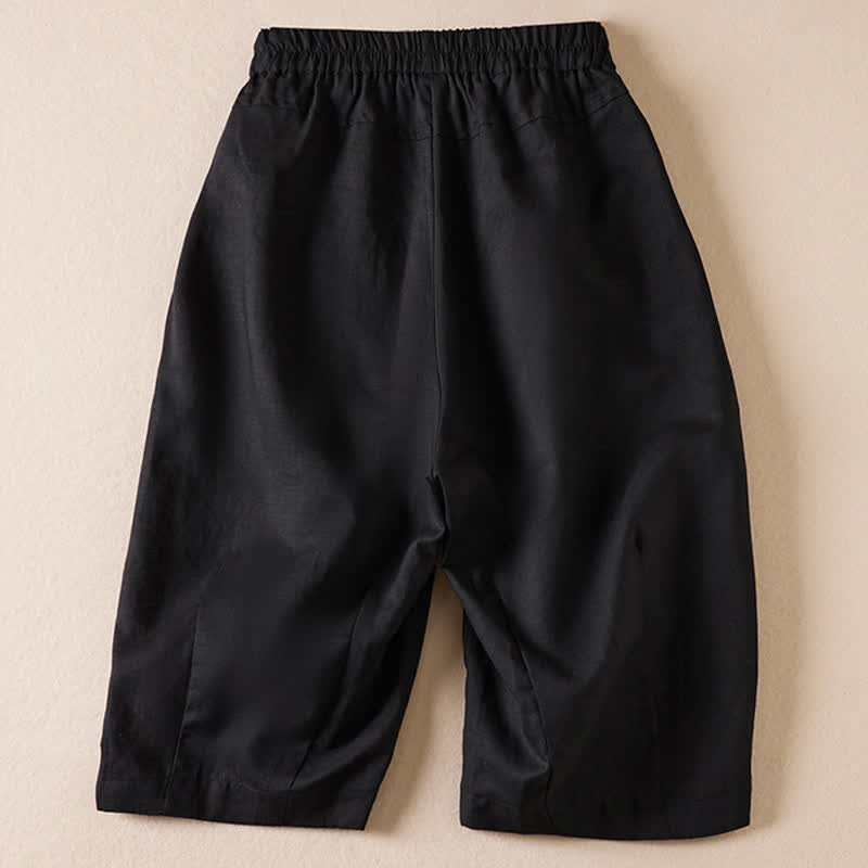 Nimara Ritual Summer Casual Minimalist Solid Bermuda Shorts Women's Shorts With Pockets