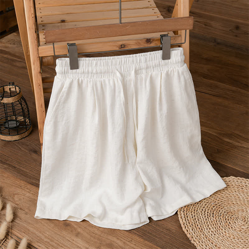 Nimara Ritual Summer Casual Minimalist Drawstring Solid Men's Shorts With Pocket