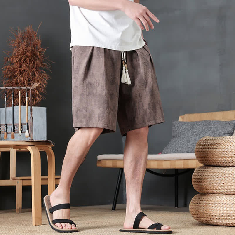 Nimara Ritual Summer Casual Minimalist Drawstring Solid Men's Shorts With Pocket
