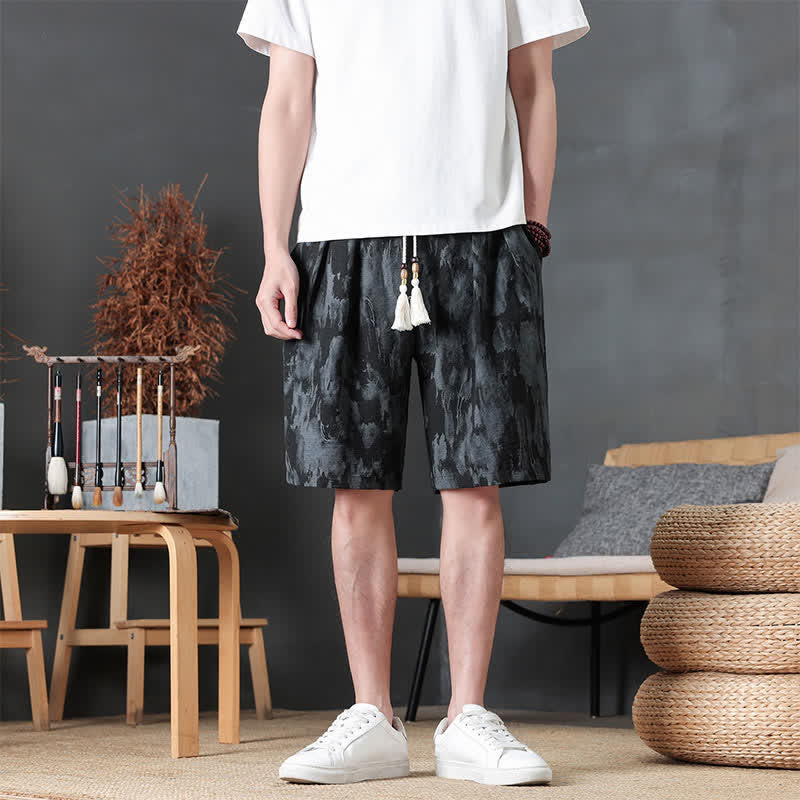 Nimara Ritual Summer Casual Minimalist Drawstring Solid Men's Shorts With Pocket