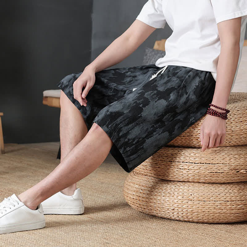 Nimara Ritual Summer Casual Minimalist Drawstring Solid Men's Shorts With Pocket