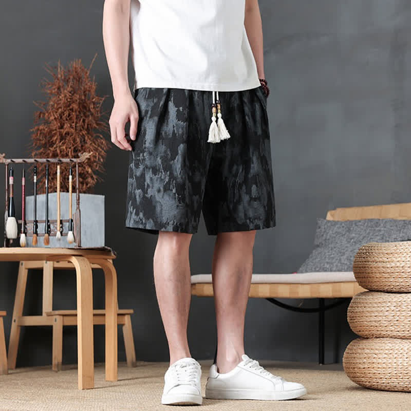 Nimara Ritual Summer Casual Minimalist Drawstring Solid Men's Shorts With Pocket
