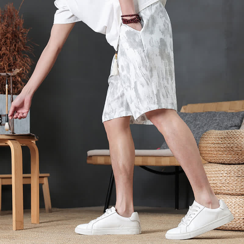 Nimara Ritual Summer Casual Minimalist Drawstring Solid Men's Shorts With Pocket