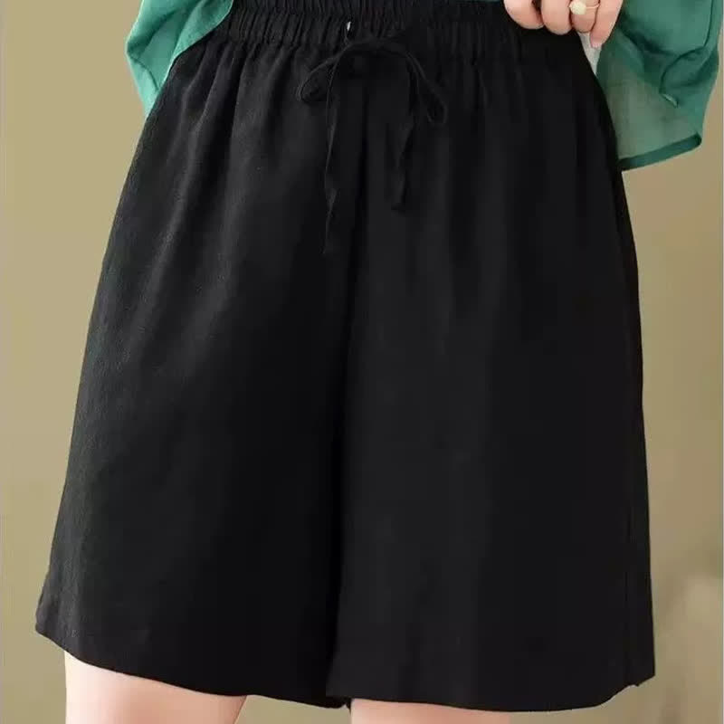 Nimara Ritual Summer Casual Drawstring Solid Women's Shorts With Pocket