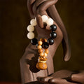 Nimara Ritual White Bodhi Seed Money Bag Pendant Wealth Tactile Meditation Beads Decorations