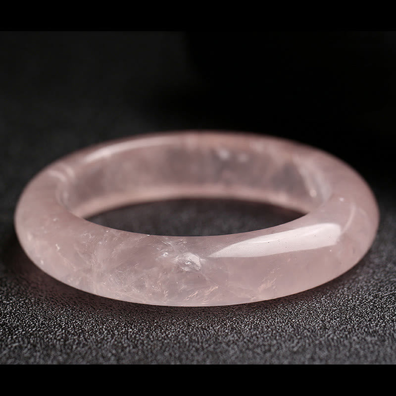 Nimara Ritual Natural Rose Quartz Love Caring Bracelet Bangle