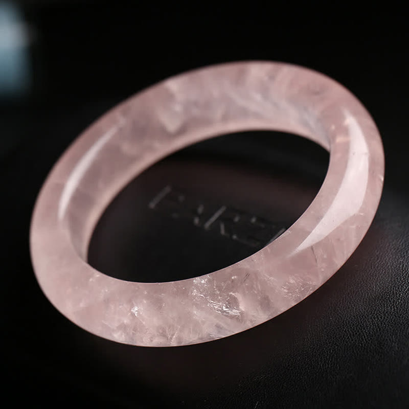 Nimara Ritual Natural Rose Quartz Love Caring Bracelet Bangle