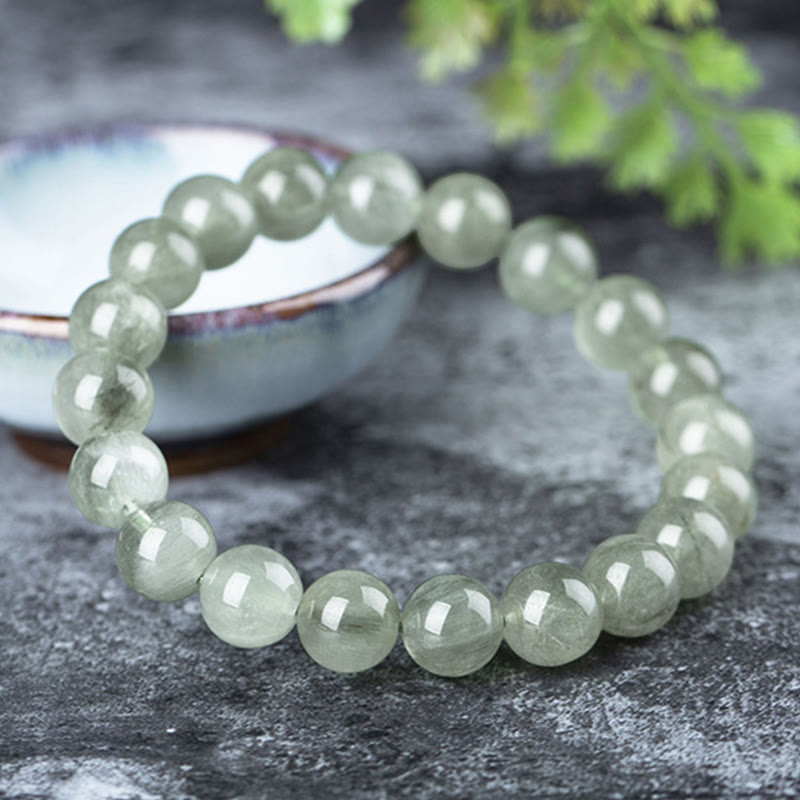 Nimara Ritual Natural Green Crystal Blessing Wealth Bracelet
