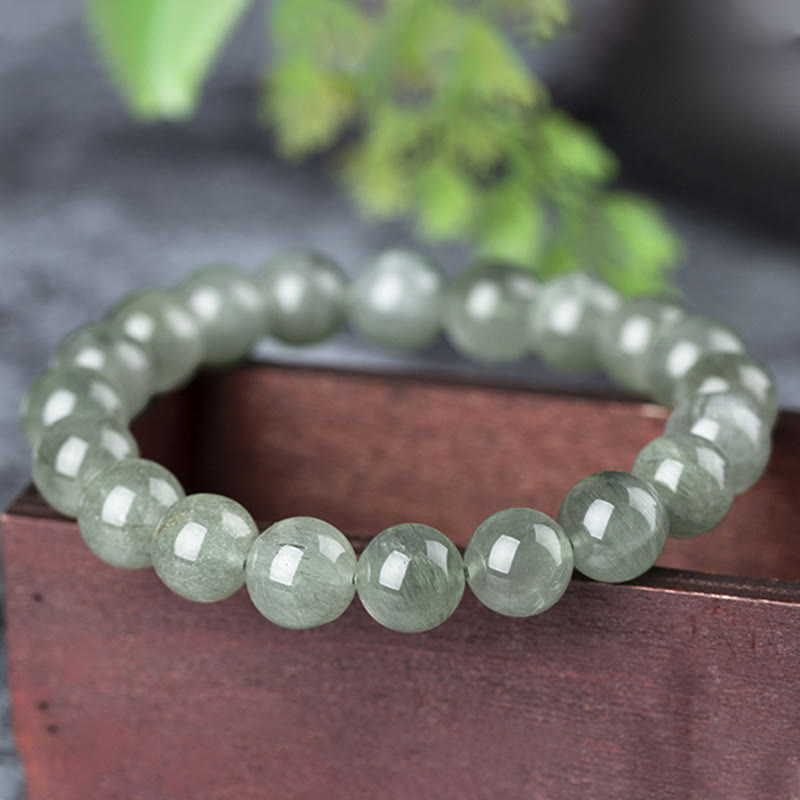 Nimara Ritual Natural Green Crystal Blessing Wealth Bracelet