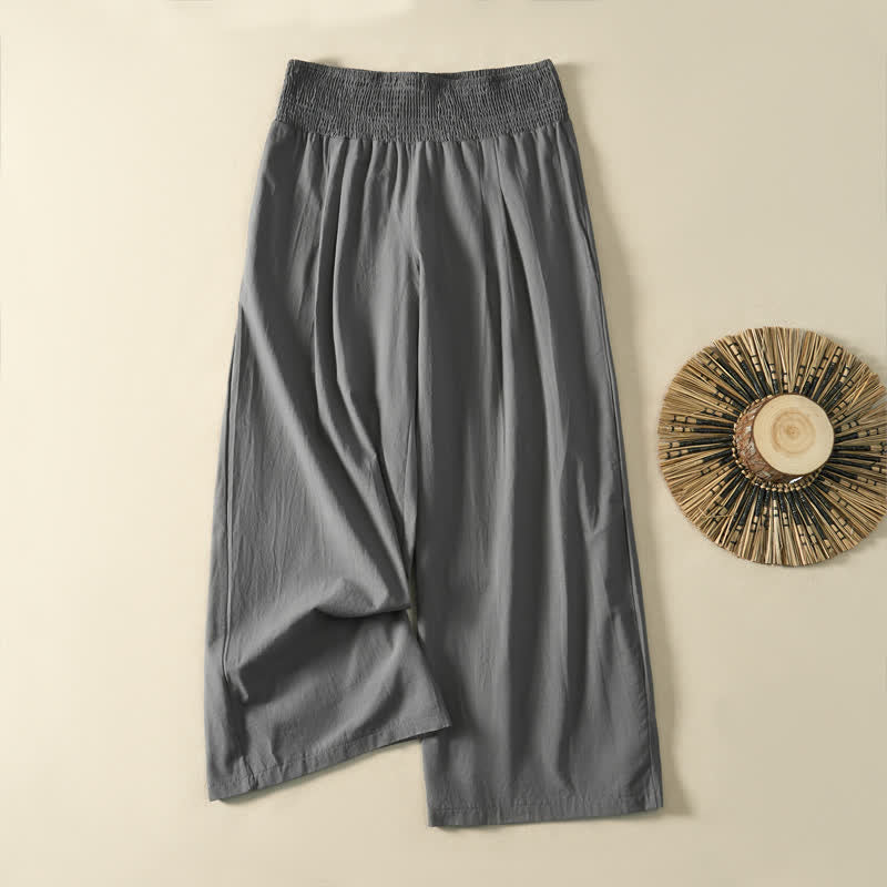 Nimara Ritual Spring Summer Casual Minimalist Solid Long Pants Women's Wide Leg Pants With Pocket