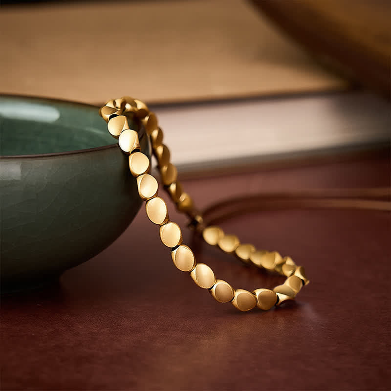 Nimara Ritual Copper Irregular-shaped Bead Balance String Bracelet