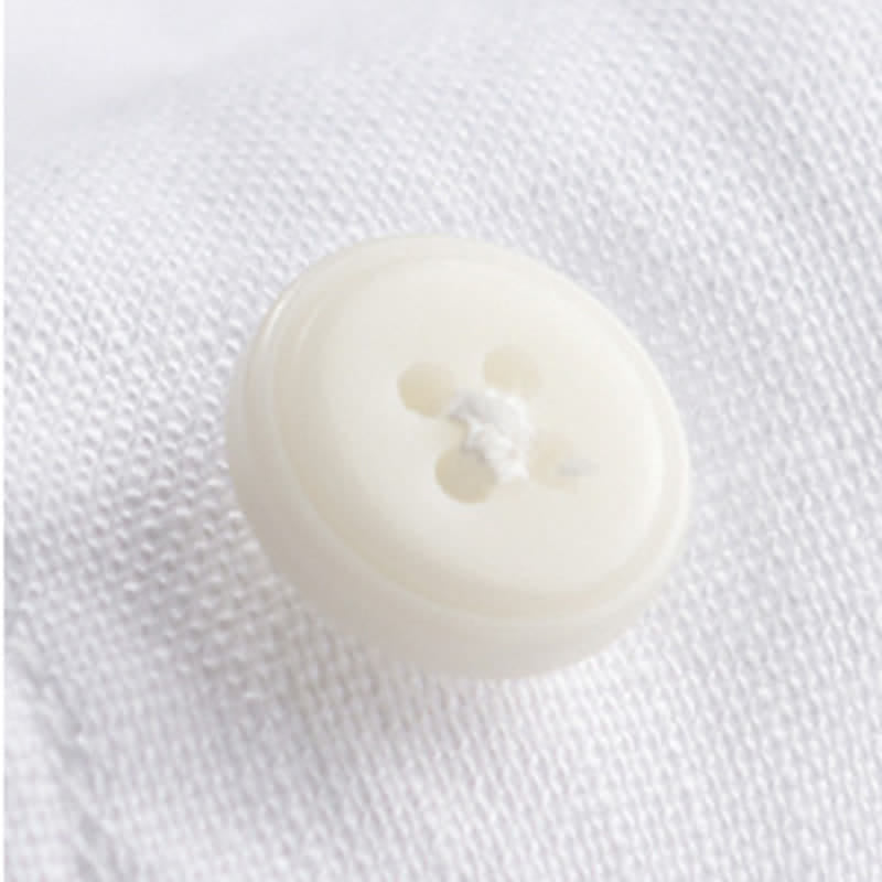 Nimara Ritual Summer Casual Minimalist Button-Up Stand Collar Solid Men's Short Sleeve Shirts