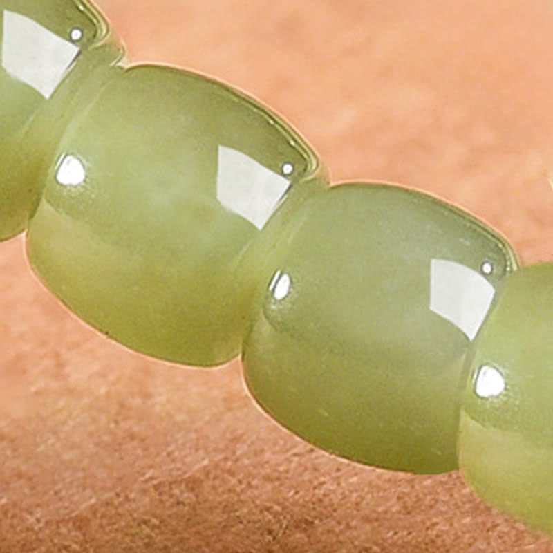 Nimara Ritual Jade Luck Round Bead Rhodonite Bracelet