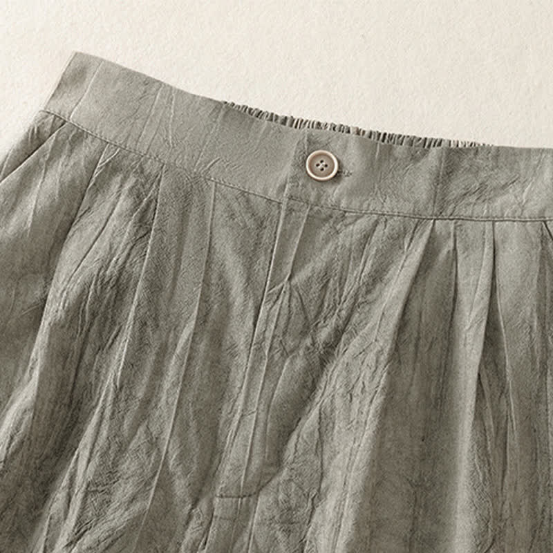 Nimara Ritual Summer Casual Minimalist Solid Women's Shorts With Pocket