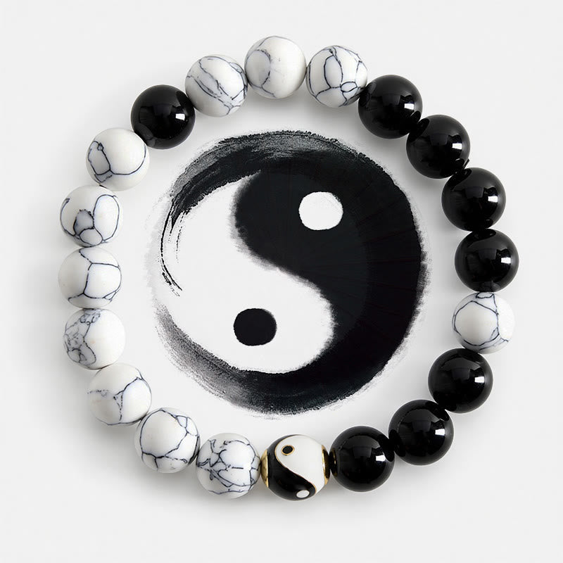 Nimara Ritual Copper Yin Yang Balance Tibetan Round Bracelet
