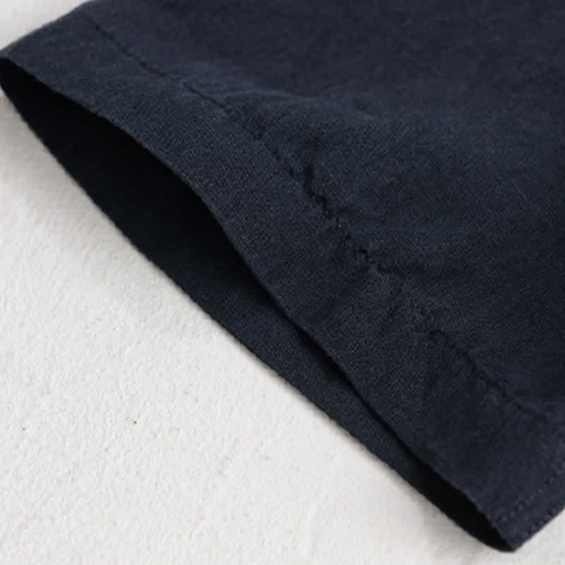Nimara Ritual Summer Casual Minimalist Patch Pocket Solid Men's Short Sleeve Shirts