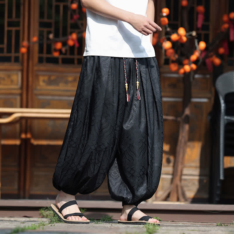 Nimara Ritual Summer Casual Boho Abstract Ankle Pants Men's Harem Pants