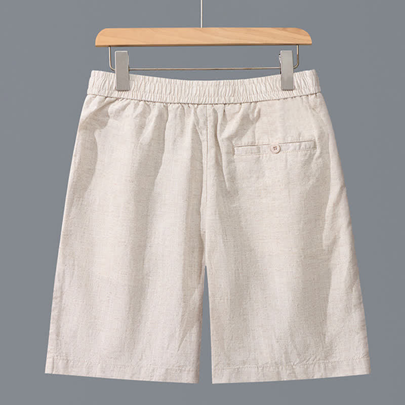 Nimara Ritual Summer Casual Minimalist Solid Zipper Design Men's Shorts With Pockets