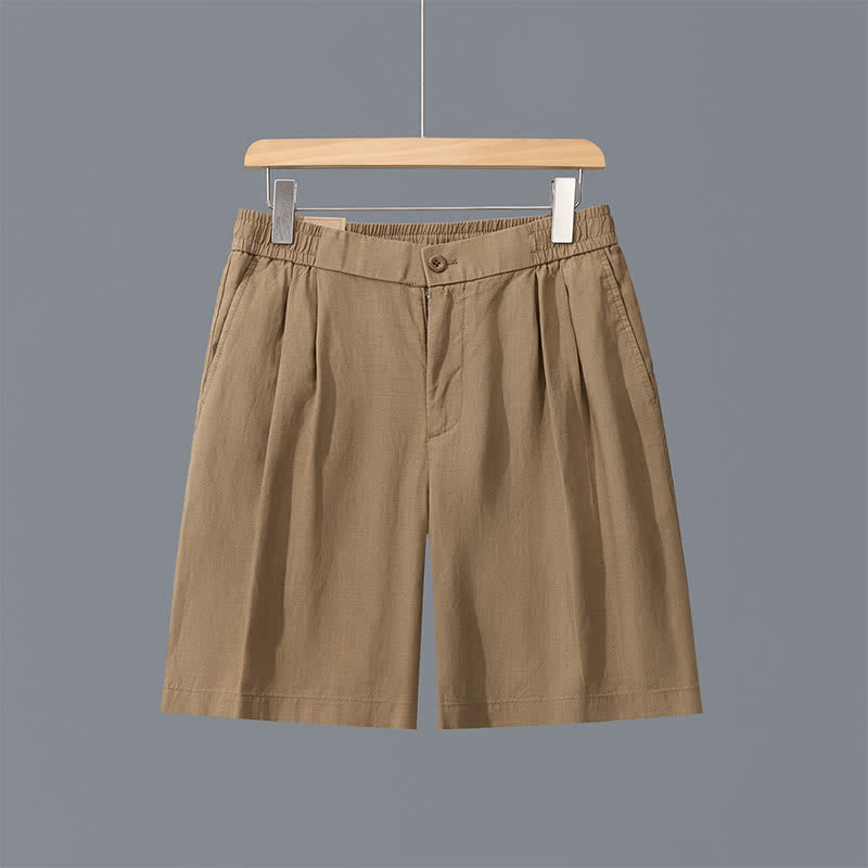 Nimara Ritual Summer Casual Minimalist Solid Zipper Design Men's Shorts With Pockets