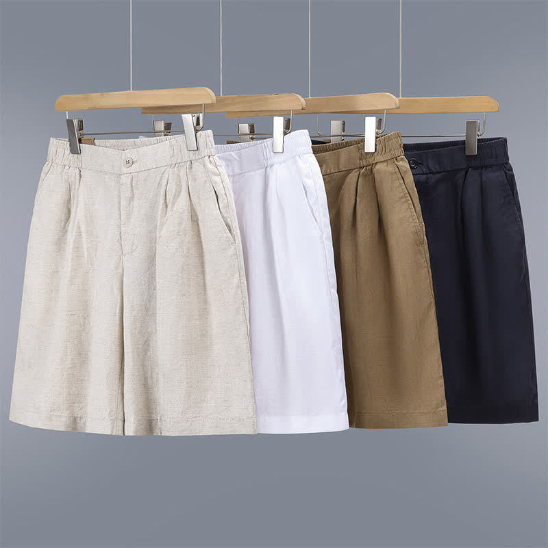Nimara Ritual Summer Casual Minimalist Solid Zipper Design Men's Shorts With Pockets