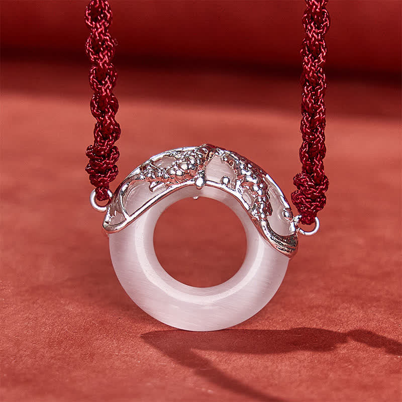 Nimara Ritual White Jade Koi Fish Wealth Red String Bracelet