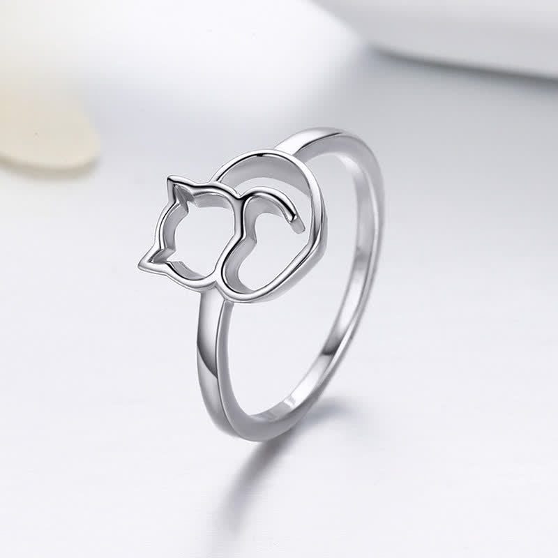 Nimara Ritual Copper Minimalist Cat Grounding Ring