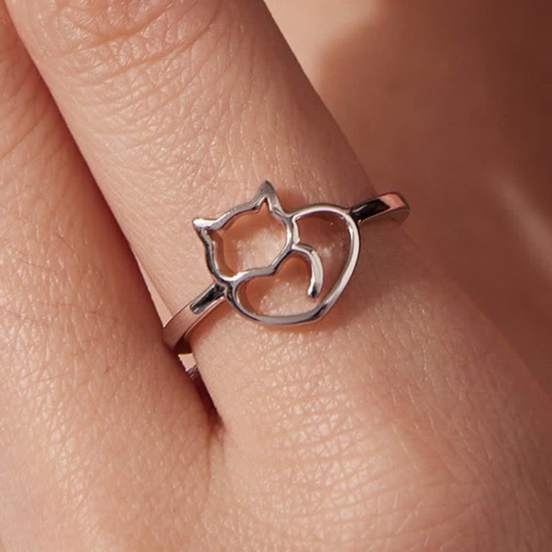 Nimara Ritual Copper Minimalist Cat Grounding Ring