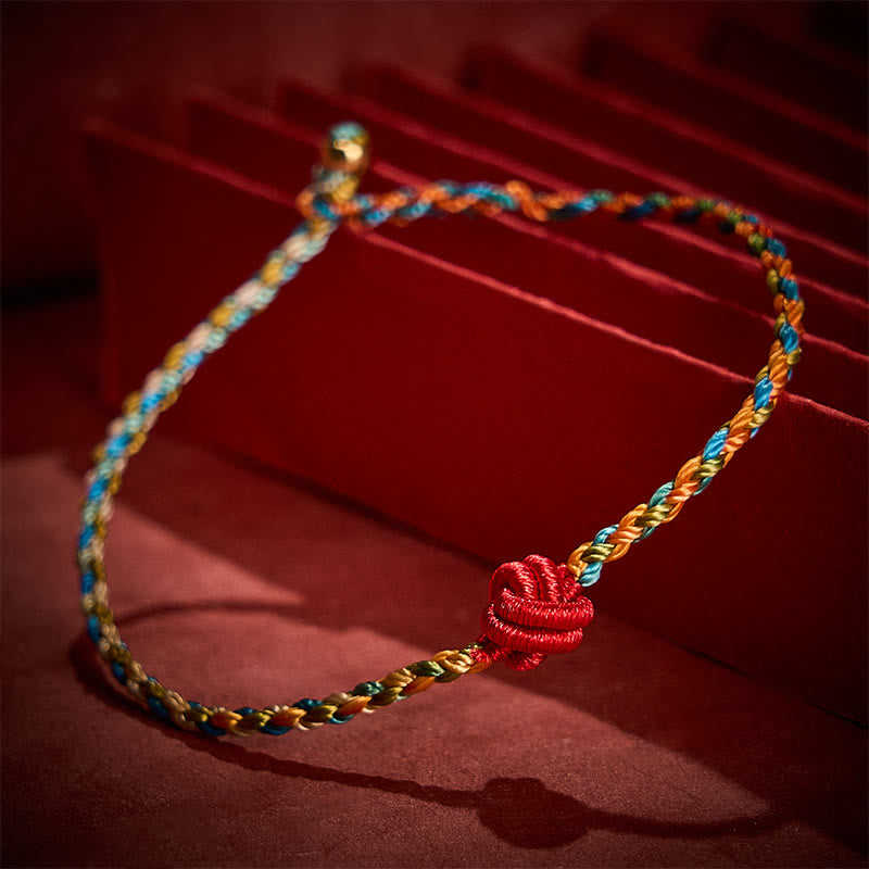 Nimara Ritual Hand-Woven Colorful Red String Protection Bracelet