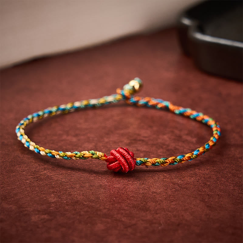Nimara Ritual Hand-Woven Colorful Red String Protection Bracelet