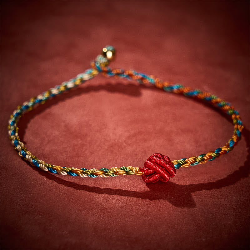 Nimara Ritual Hand-Woven Colorful Red String Protection Bracelet