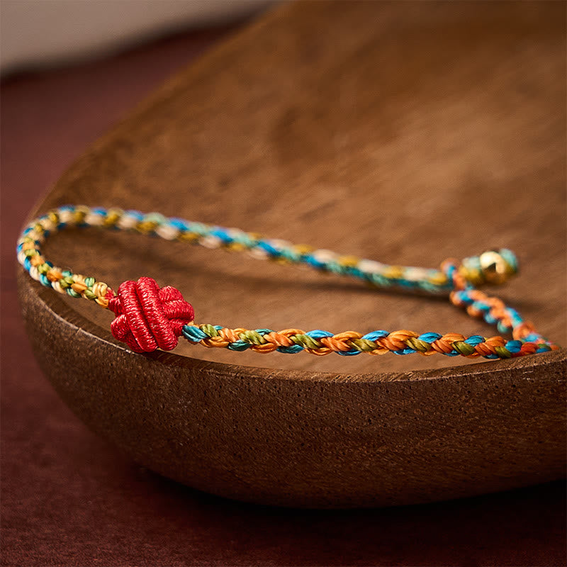 Nimara Ritual Hand-Woven Colorful Red String Protection Bracelet