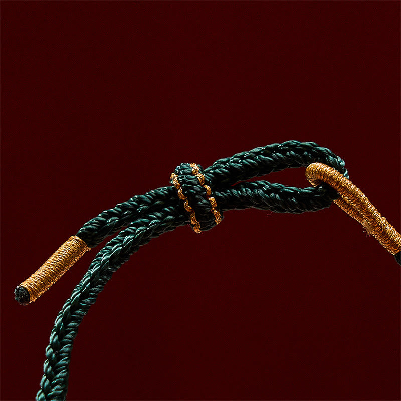 Nimara Ritual Hand-Woven Red String Peach Blossom Sunflower Luck Bracelet