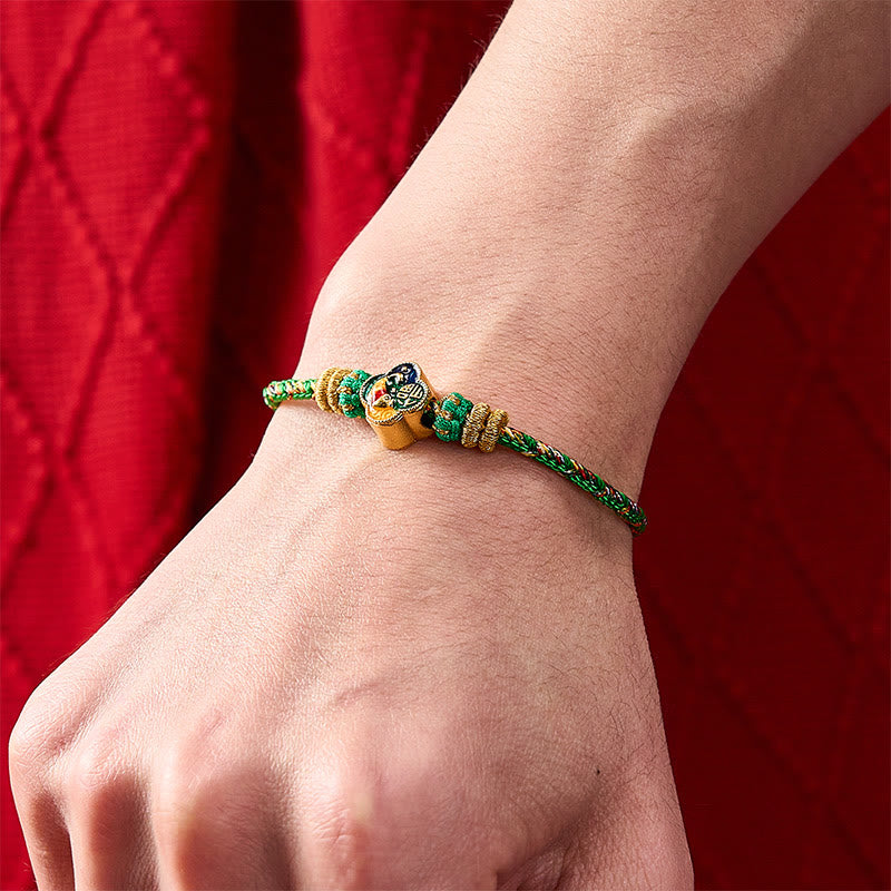 Nimara Ritual Hand-Woven Koi Fish Fu Character Success Rope Bracelet