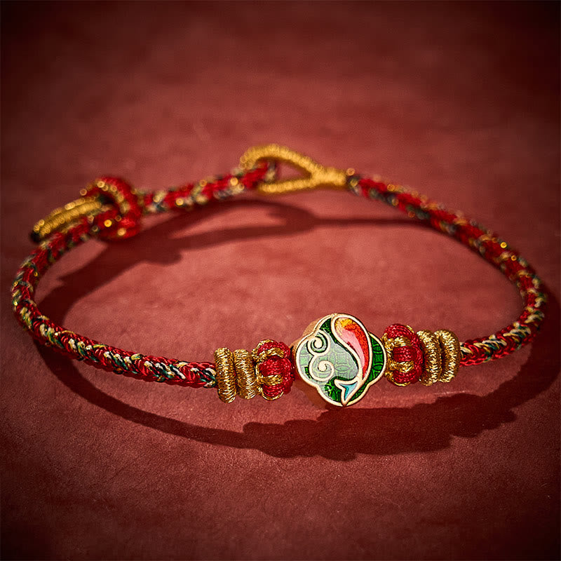 Nimara Ritual Hand-Woven String Koi Fish Success Rope Bracelet