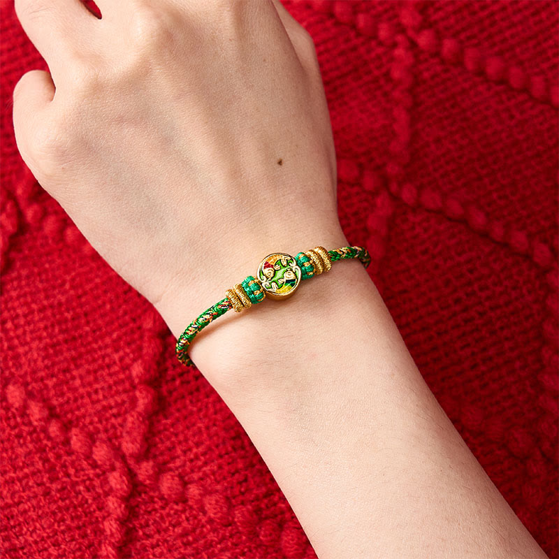 Nimara Ritual Hand-Woven String Double Koi Fish Protection Rope Bracelet