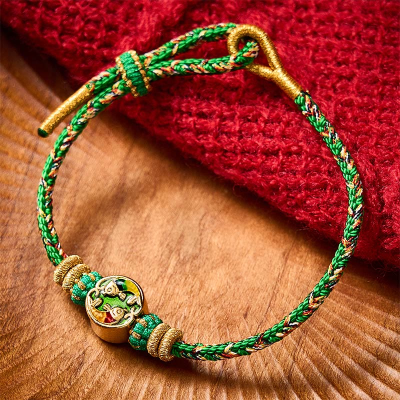 Nimara Ritual Hand-Woven String Double Koi Fish Protection Rope Bracelet