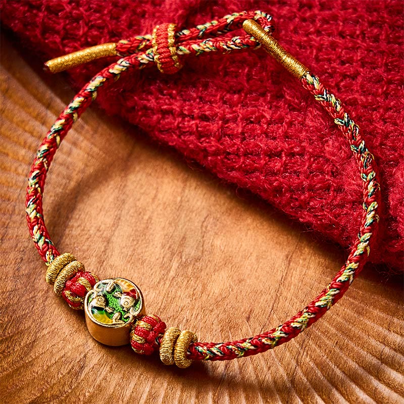 Nimara Ritual Hand-Woven String Double Koi Fish Protection Rope Bracelet
